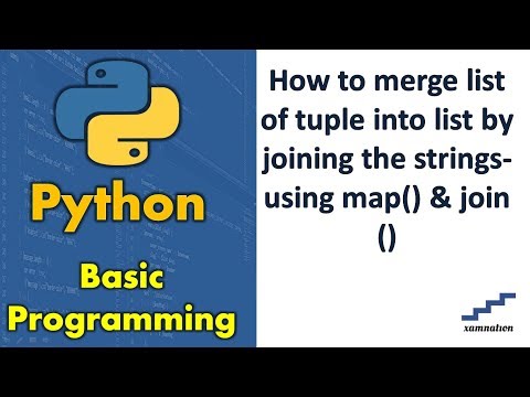 How to merge list of tuple into list by joining the strings-using map() & join ()