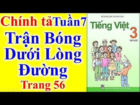 Video Tiếng Việt Lớp 3 Tuần 7 Chính tả - Trận bóng dưới lòng... - YouTube