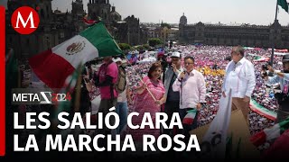 INE investigará los gastos en la marcha de la oposición "Marea Rosa"
