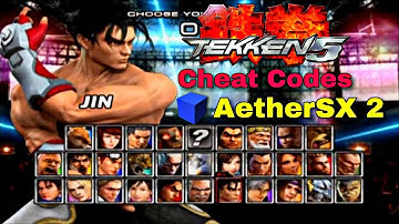 Tekken 5 ps2 | Tekken 5 Cheat Codes | All Unlock & Infinite Health | AetherSX2 | Tekken 5 Aether SX2
