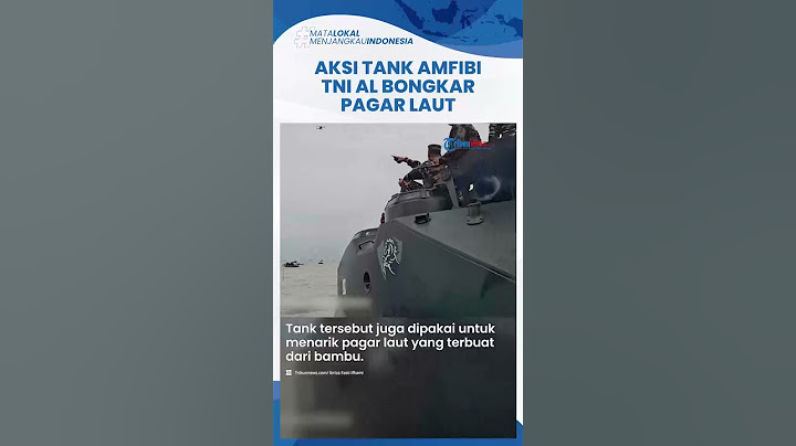 Penampakan Gagah Tank Amfibi TNI AL di Perairan Tangerang, Bantu Bongkar Pagar Laut Misterius