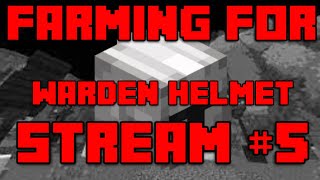 Farming to get a warden helmet 5, hypixel skyblock. Giveaway at end