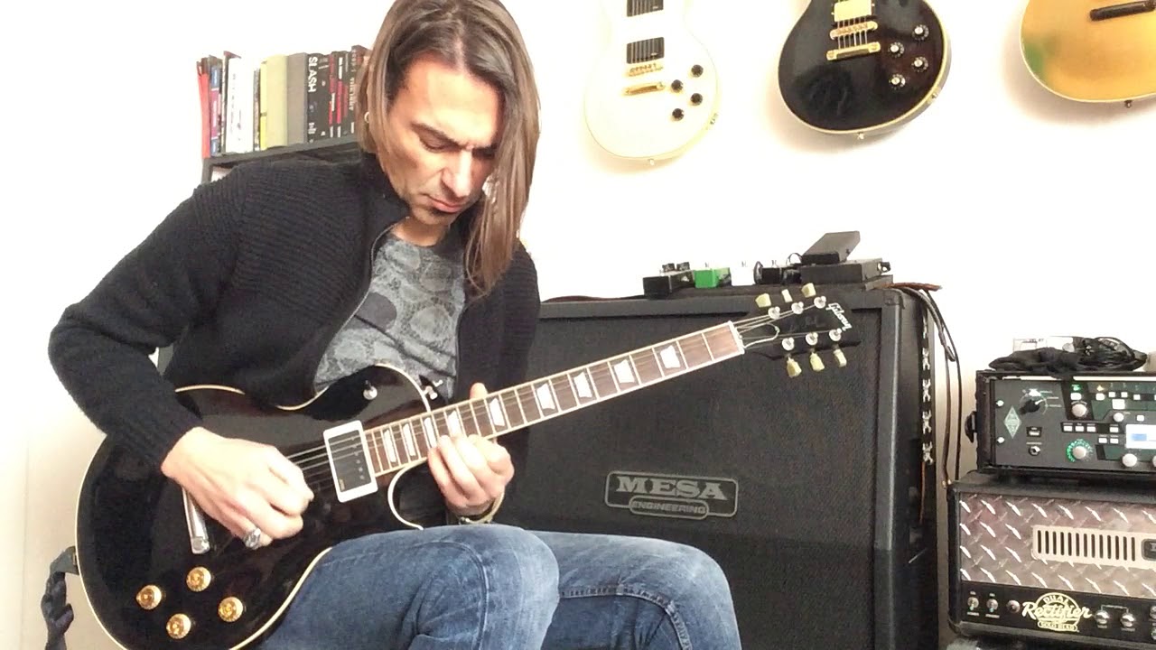 Gibson Les Paul Axcess EMG 57 66 Demo - Europe - The Final Countdown Solo 