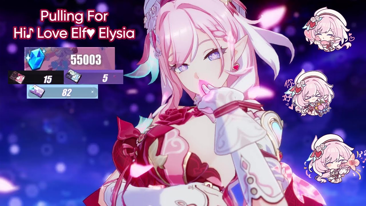 I finally got lucky... | Pulling for Hi Love Elf Elysia | Honkai Impact ...