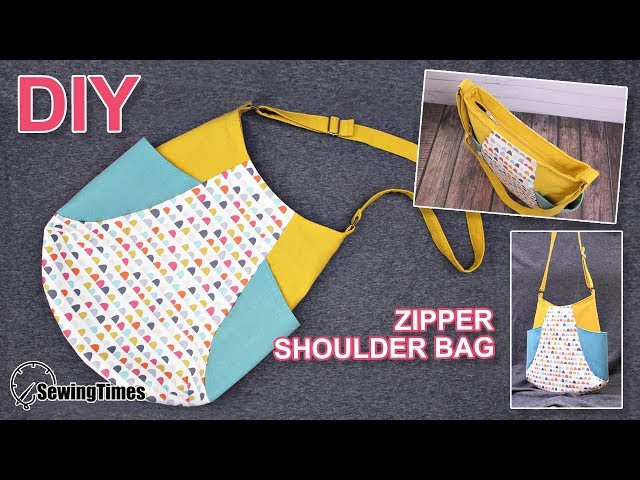 DIY ZIPPER SHOULDER BAG 튤립 숄더백 | Pretty Tulip Purse Sewing Tutorial & Pattern [sewingtimes]