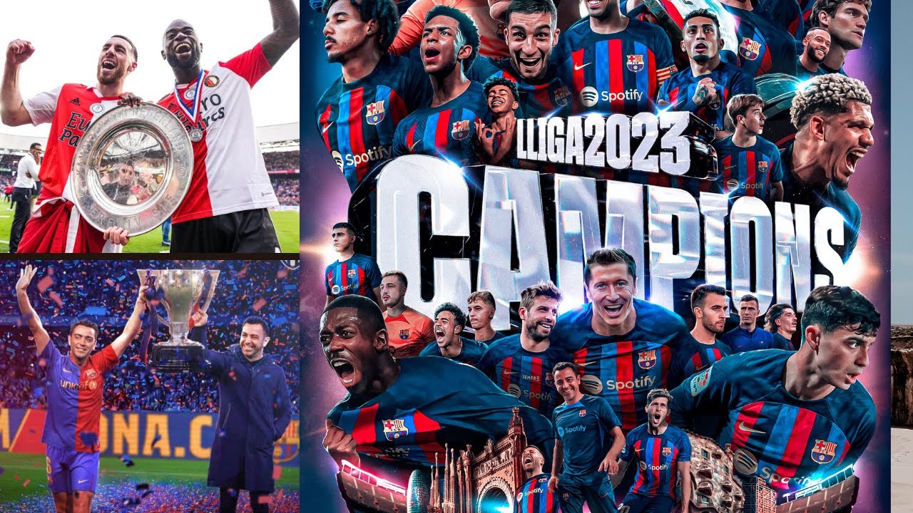 BARCELONA won LALIGA with LEVERS, FEYENORD WON EREDIVISIE YouTube