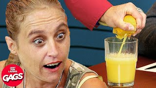 Unlimited Orange Juice Prank | Just For Laughs Gags