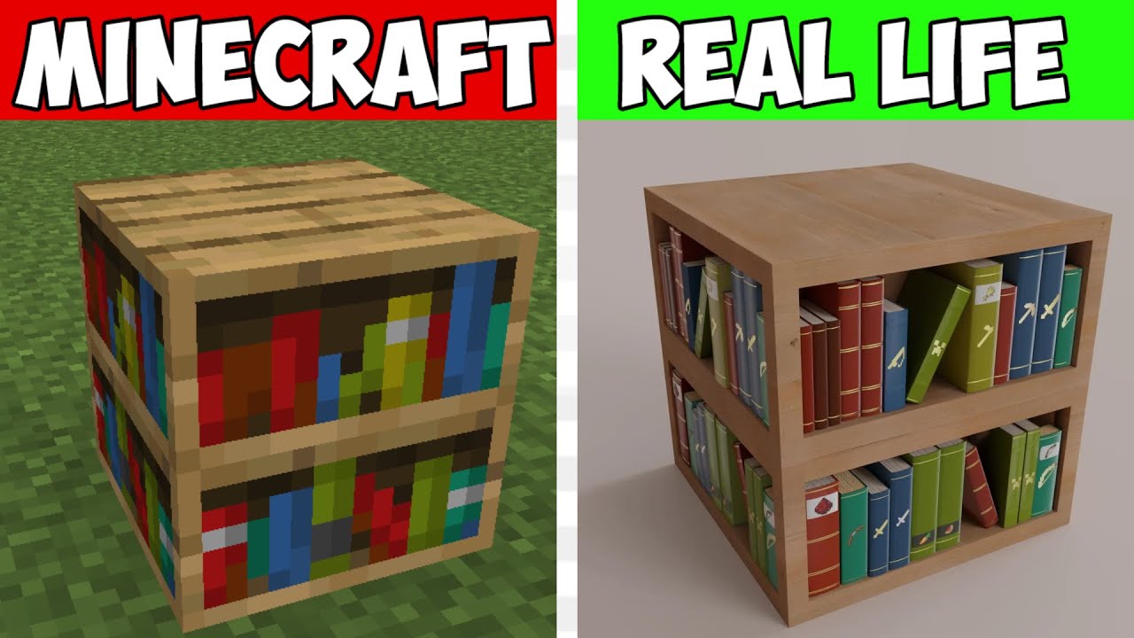 minecraft vs real life v2 - YouTube