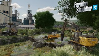 Terrassement &amp; Démolition du barrage #3  Farming Simulator 22 UMRV Episode 5