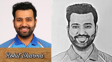 How to draw Rohit Sharma (part-2)//step by step for beginners