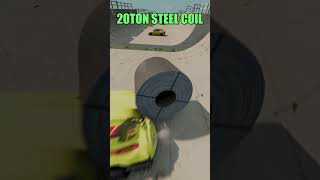 20Ton Steel Coil VS Cars | Realistic Car Crash BeamNG.Drive