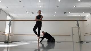 4 pointe Pointe Barre Series 5 part 1: exercises in 5th on two feet