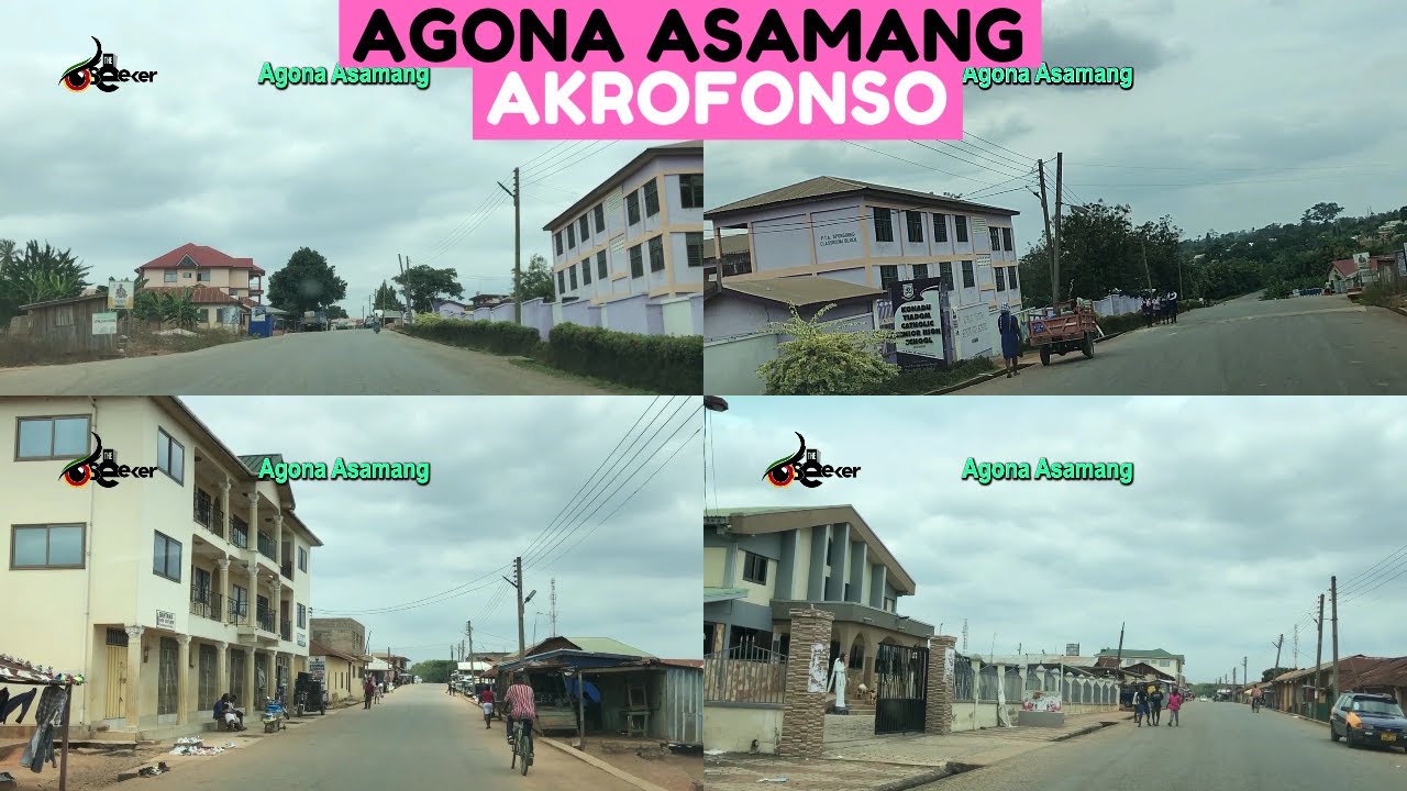 AGONA ASAMANG & AKROFONSO Township Drive in the Sekyere South District, Ashanti Region of Ghana.