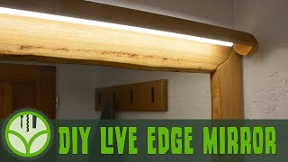 Build a live edge mirror with a lamp in only 5 years