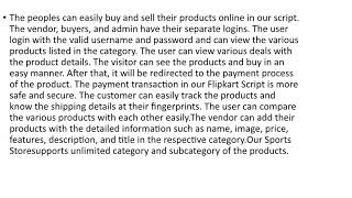 Sports Store Multi Vendor Shopping Script - Website Scripts