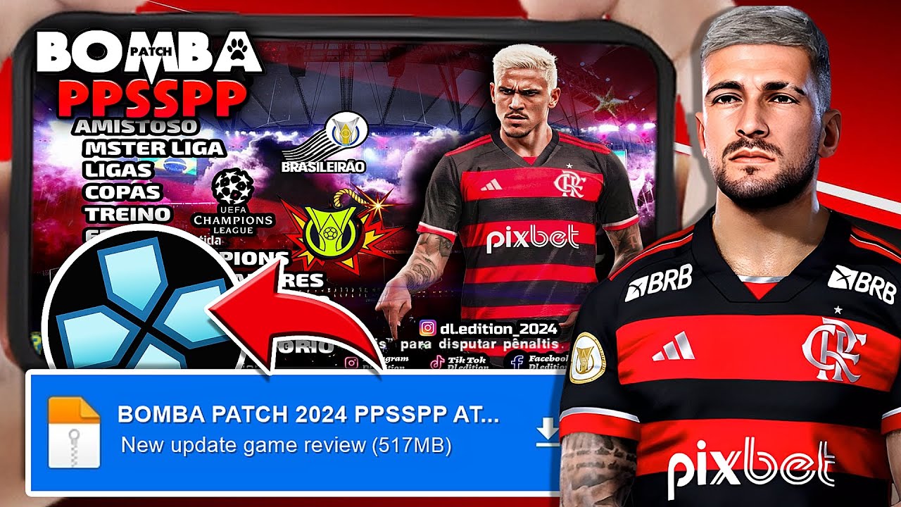 🚨 BOMBA PATCH 2024 (PPSSPP) NOVOS UNIFORMES 100% ATUALIZADO ANDROID ...