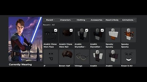 I MADE ANAKIN SKYWALKER A ROBLOX AVATAR (Clone Wars and Revenge of the Sith