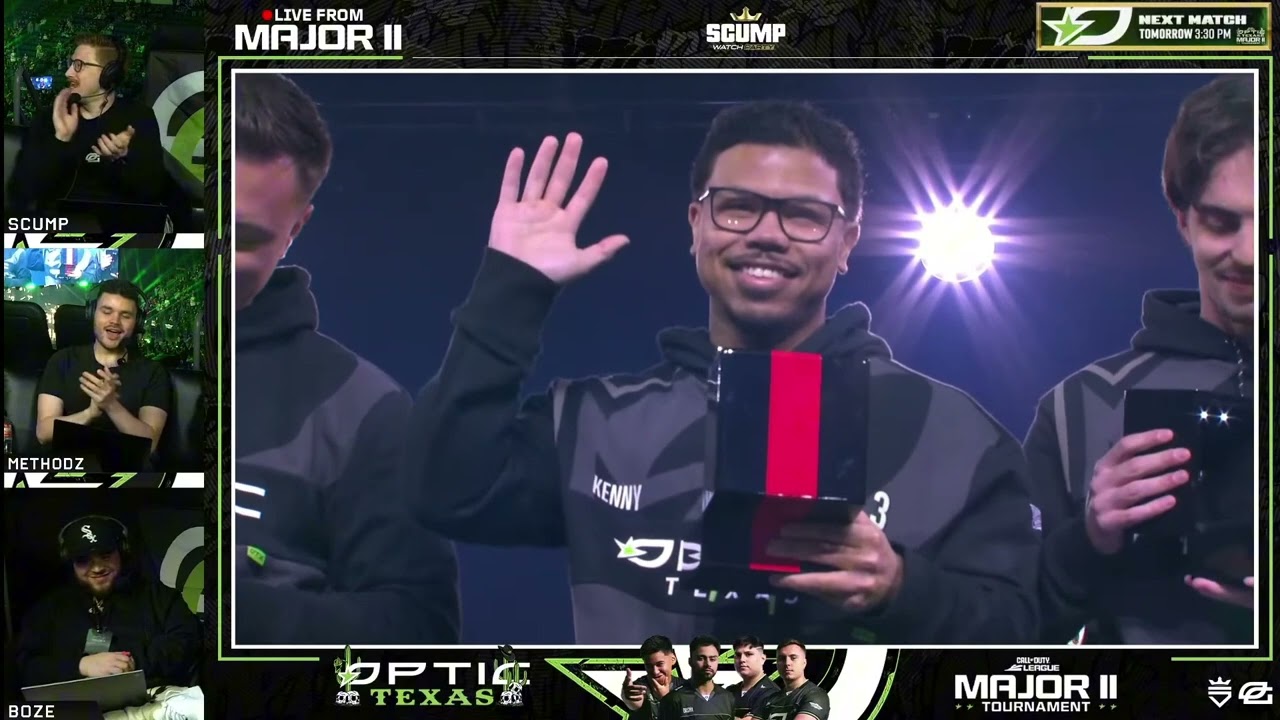 SCUMP IS RELIEVED AS OPTIC FANS CHEER FOR KENNY AT RING CEREMONY