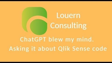 ChatGPT  and Qlik Sense