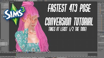 Fastest Way To Convert Sims 4 Poses to Sims 3