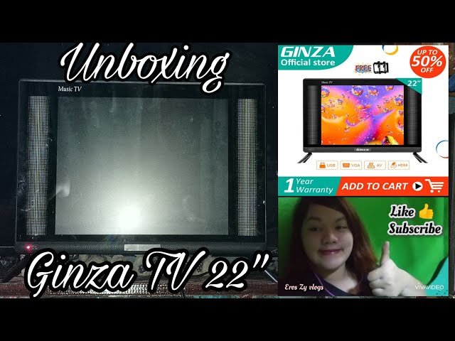 Unboxing Ginza 22 | Affordable Tv | Shopee Sale | Eros Zy vlogs class=