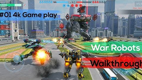 War Robots Multiplayer Battle (4k GamePlay Walkthrough) War Robot (iOS, Android)