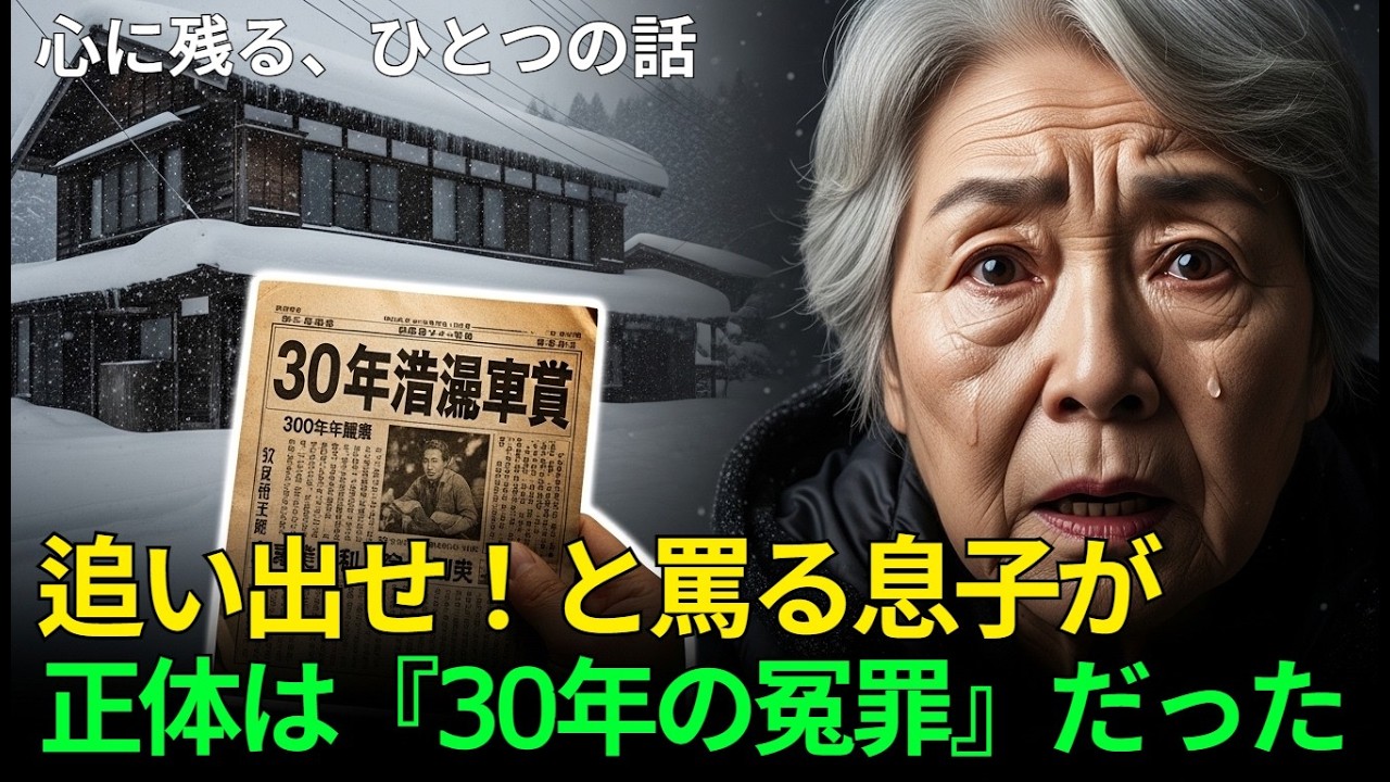 【スカッとする】差し押さえ寸前の62歳未亡人。「前科者を追い出せ！」と罵る息子が、警察署で知った男の正体と『衝撃の真実』。#感動実話 #衝撃の真実 #スカッとする #因果応報