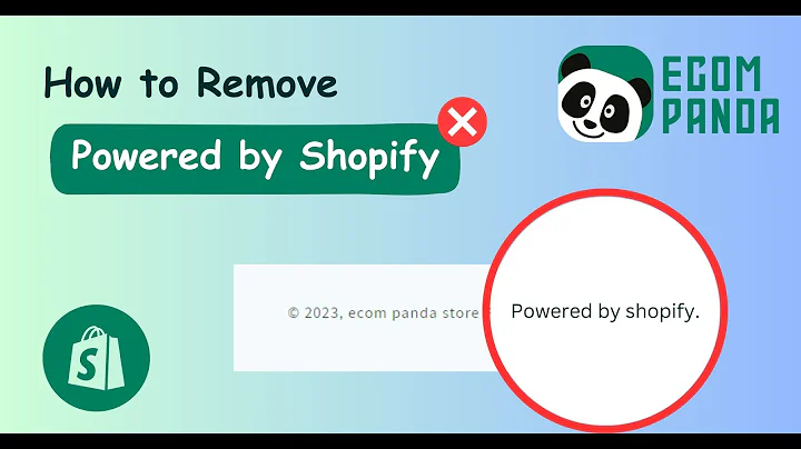 Remove 'Powered by Shopify' in 2023!