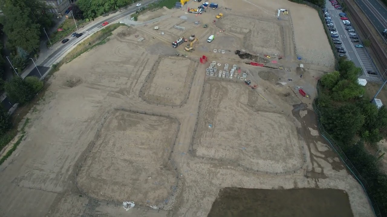 Sirius project in Bingley, August 2025. Ground engineering, remediation, and civil drainage works.