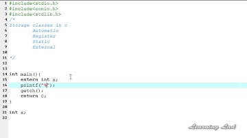 75   Extern Storage Class in C Programming Language Video Tutorial Full HD