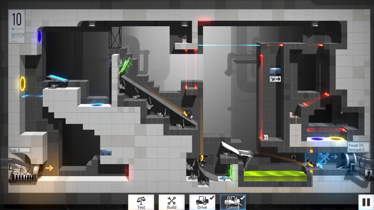Bridge Constructor Portal Portal Proficiency DLC level 10 low budget ...