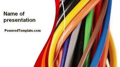Cables PowerPoint Template by PoweredTemplate.com