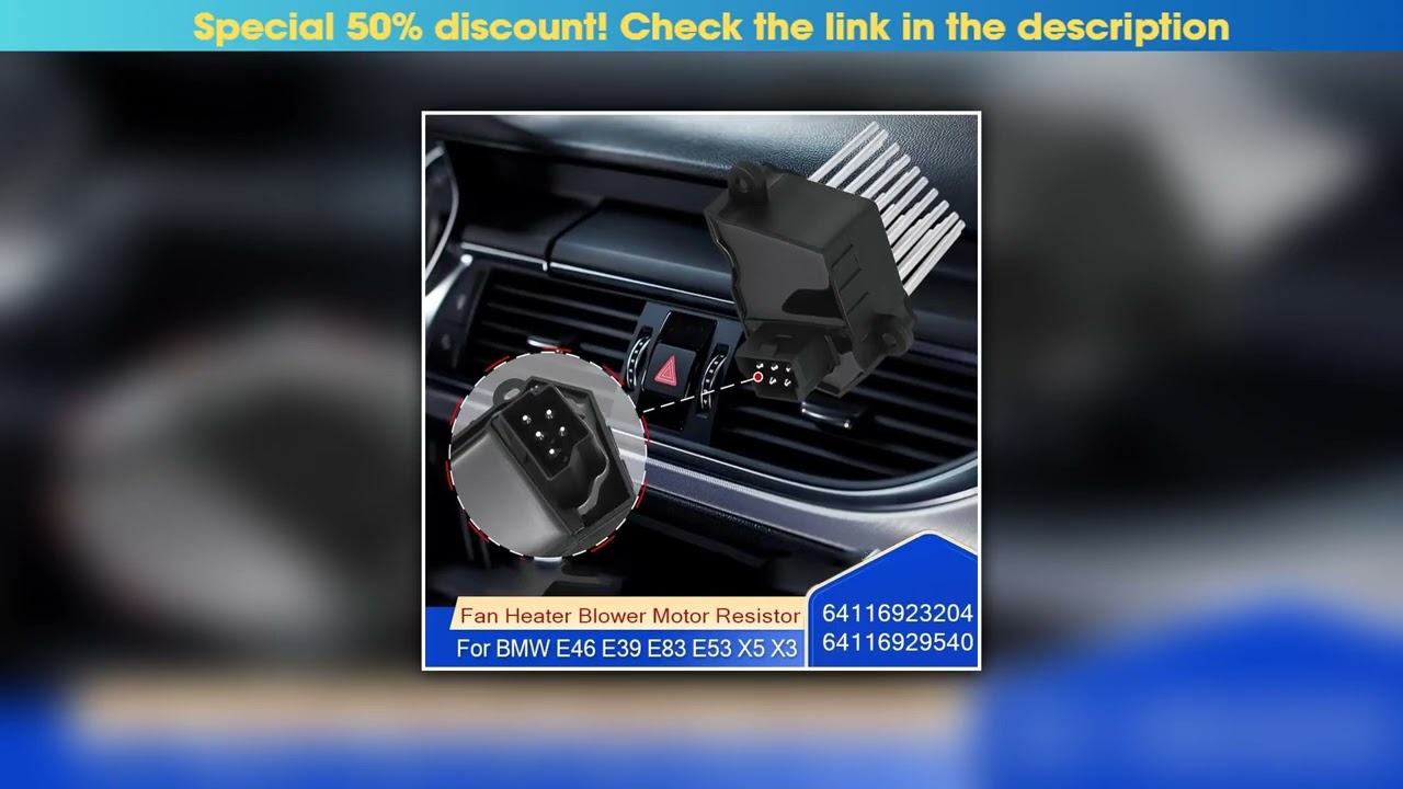 Exclusive Car Electric Fan Heater Blower Motor Resistor For BMW E46 E39 E83 E53 X5 X3 M5 3/5 Series