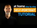 Selfportrait photography at home