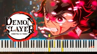 Demon Slayer OST - Kamado Tanjiro no Uta Piano Cover [FREE MIDI]