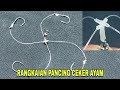 Cara membuat rangkaian pancing bercabang | 4 mata kail