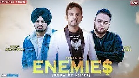 Enemies Full Song Angrej Ali Sidhu Moose Wala Deep Jandu  Latest Punjabi Whatsapp Status