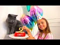 День РОЖДЕНИЯ нашего питомца Тиму 2 года Подарки My little Nastya