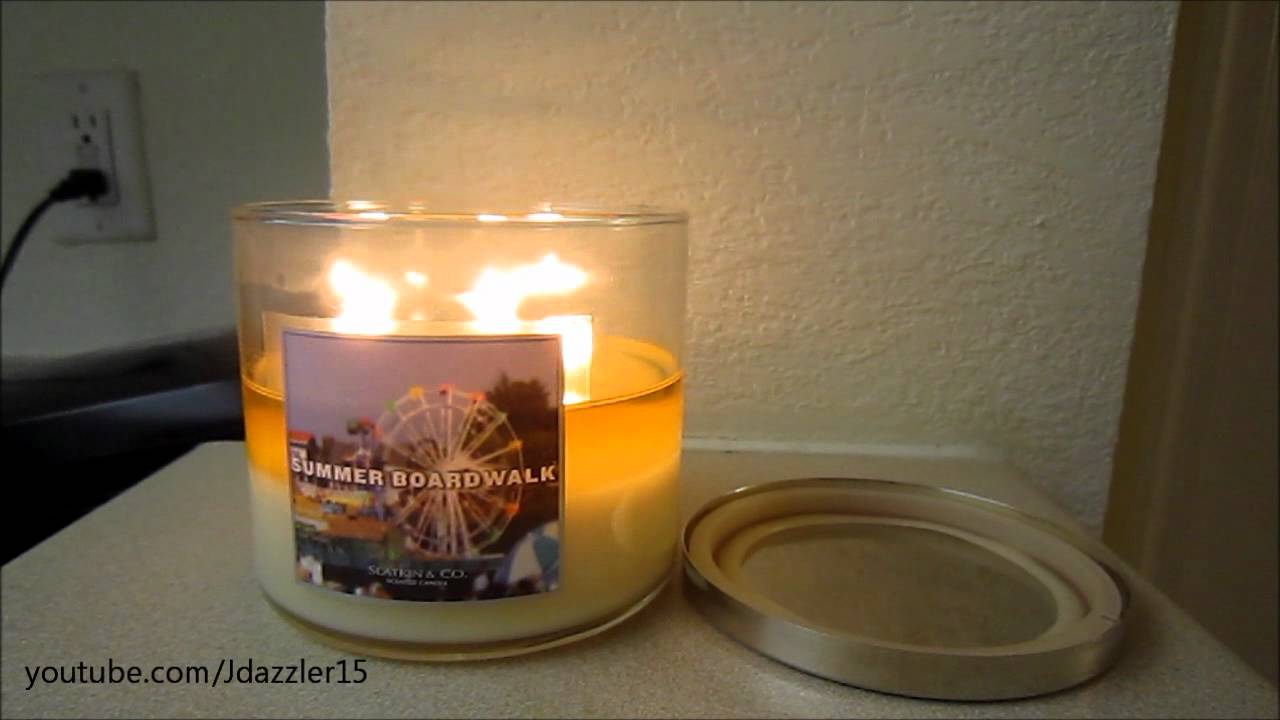 bath body works candle review summer boardwalk youtube bath and body works boardwalk candle