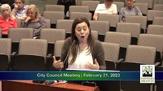 City Council Meeting February 21, 2023