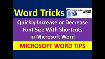 Quickly Increase or Decrease Font Size With Shortcuts in Microsoft Word [Urdu / Hindi]