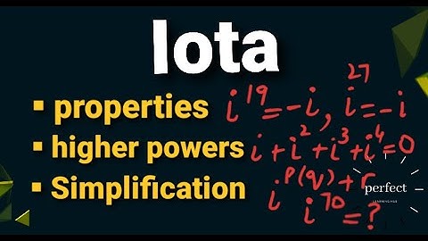 Imaginary number Iota-complex numbers (properties,simplify higher powers) in urdu and hindi-maths