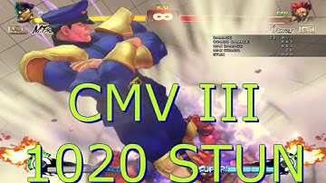 USF4 Omega M.Bison combo video (CMV III) ( 1020 STUN 0_0 )