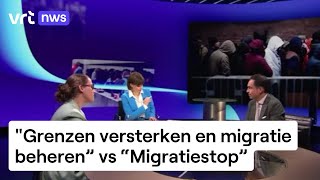 De Moor (CD&V) en Van Grieken (Vlaams Belang) debatteren over asiel en migratie