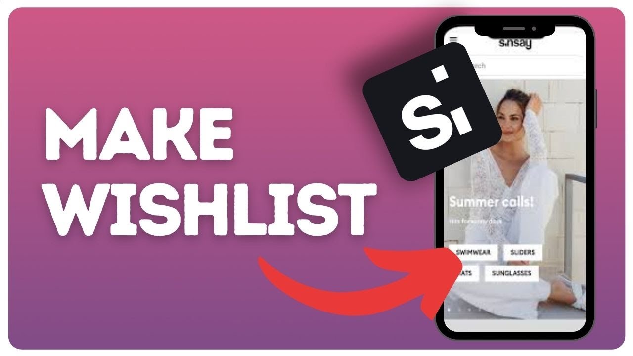 How to create a wishlist on Sinsay? - YouTube
