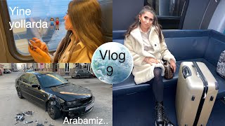 Günlük Vlog 9 - Talihsiz Kaza 🚗 Biz Yine Gidiyoruz 🧳👫🏽