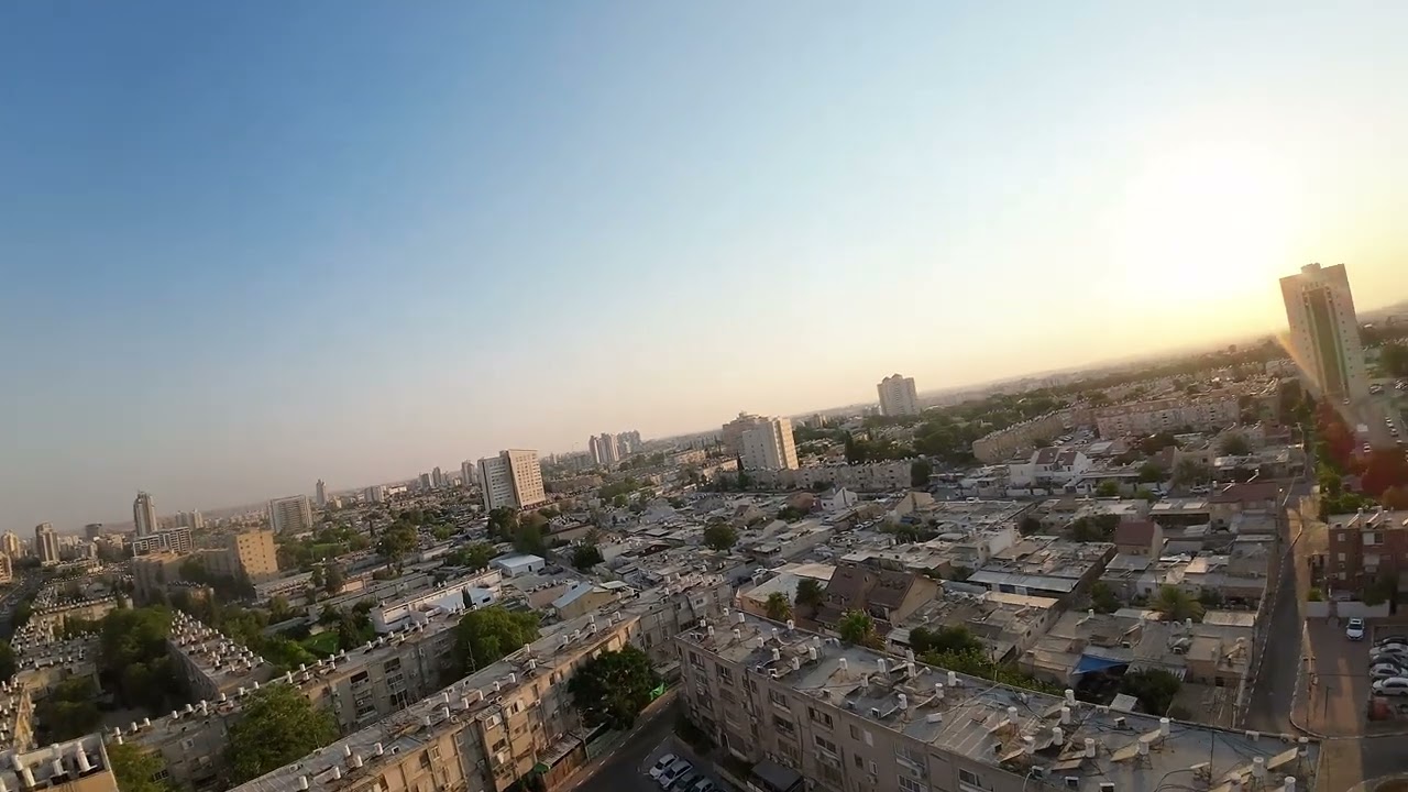 טיסה מעל באר שבע fpv flying above beer sheva