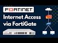 FortiGate Firewall – Provide Internet Access to PC Step by Steps | Fortinet complete Classes
