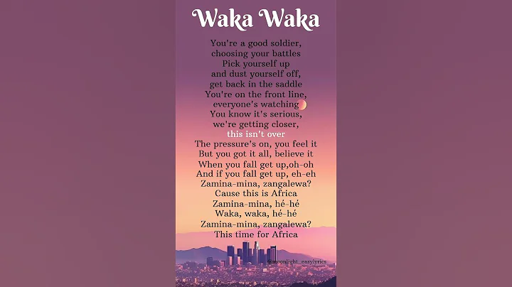 Waka Waka (The time of Africa)~Shakira_songlyrics||#ytshorts #lyrics #songlyrics