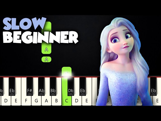 Show Yourself - Frozen 2 | SLOW BEGINNER PIANO TUTORIAL + SHEET MUSIC by Betacustic class=